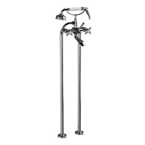 Robinets Baignoire et douche - ASCOTT - ENSEMBLE MÉLANGEUR avec COLONNES POUR BAIGNOIRE SUR PIEDS