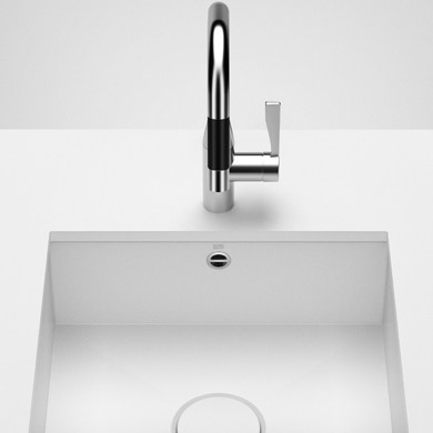 Glass-lined steel sink